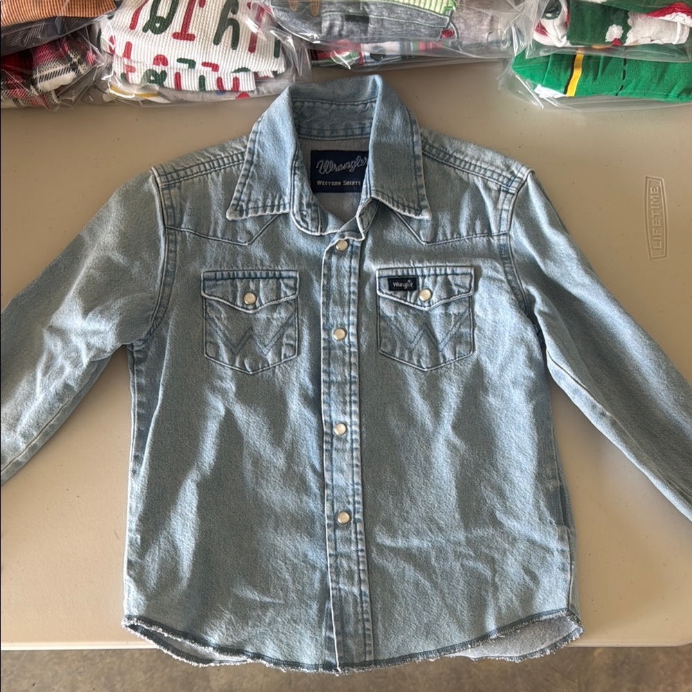 Wrangler Classic Blue Denim Shirt